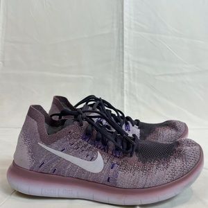 Women’s Nike Free RN Flyknit Sz 9 in plum